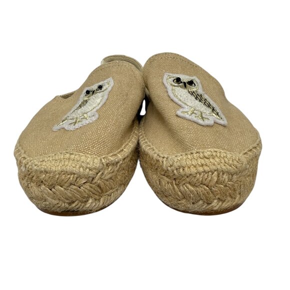 Soludos Espadrilles Owl Embroidered Embellishment Slip On Loafer Women's Sz 6.5 - Picture 3 of 9